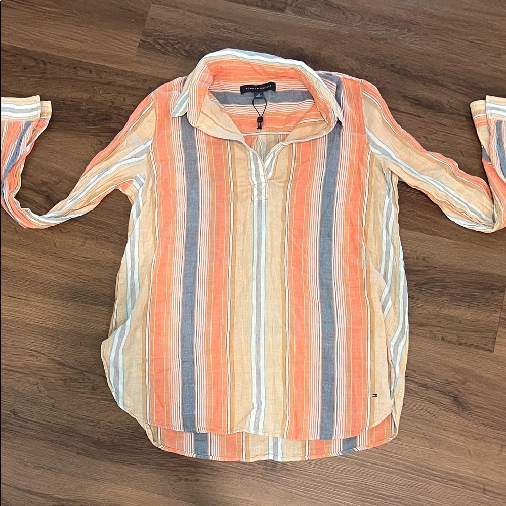 Tommy Hilfiger Multicolor Striped Button Down Shirt